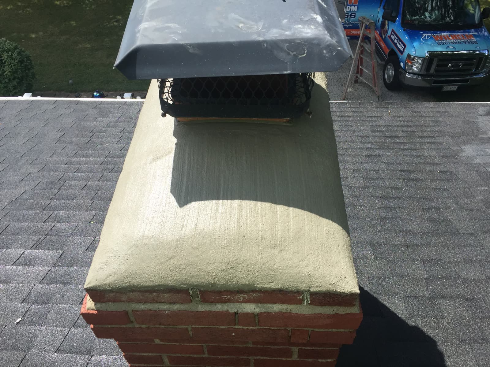 Exterior house painting of trim and shutters in Canton, Ohio